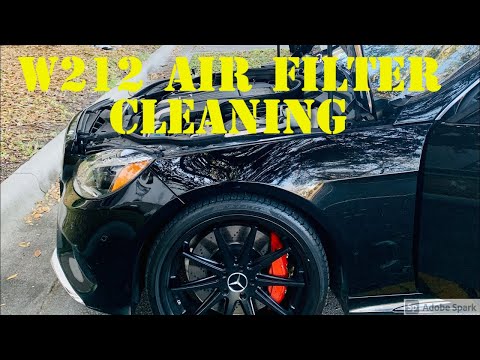 2014 W212 E550 Project Episode 3 | AIR FILTER REPLACEMENT K&N FILTER CLEANING