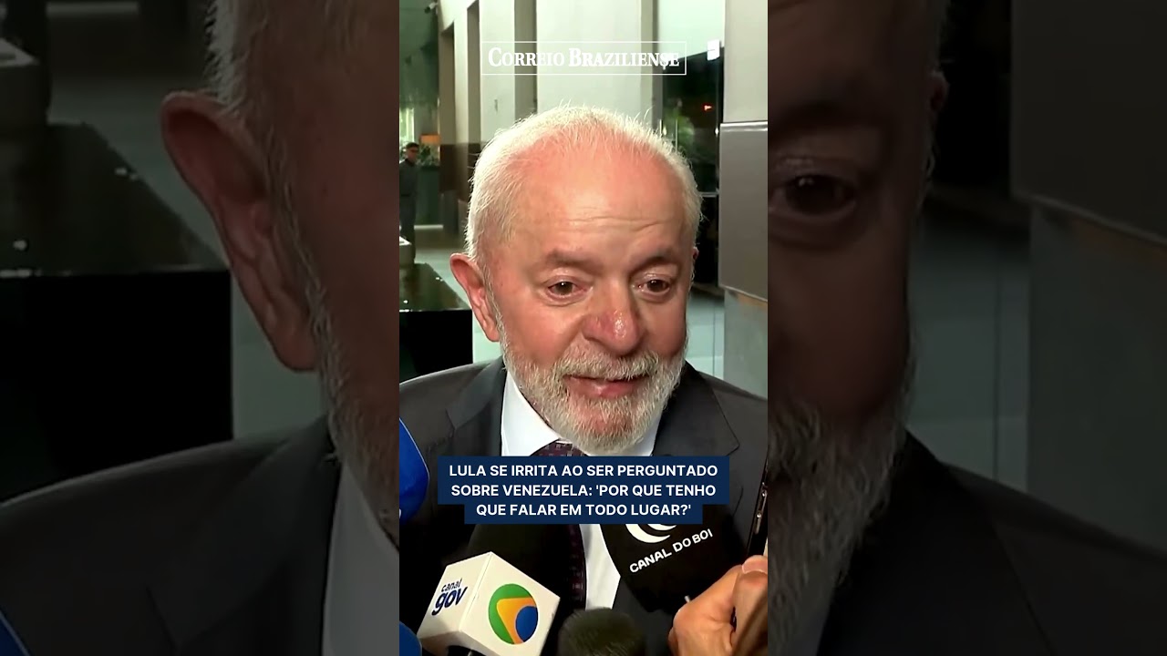 LULA SE IRRITA AO SER PERGUNTADO SOBRE VENEZUELA: 'POR QUE TENHO QUE FALAR EM TODO LUGAR?'