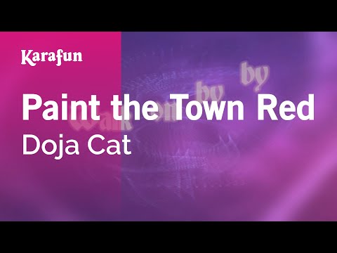 Paint the Town Red - Doja Cat | Karaoke Version | KaraFun