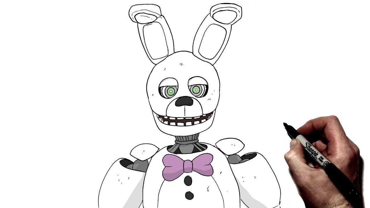 How To Draw Spring Bonnie | Step By Step | FNAF