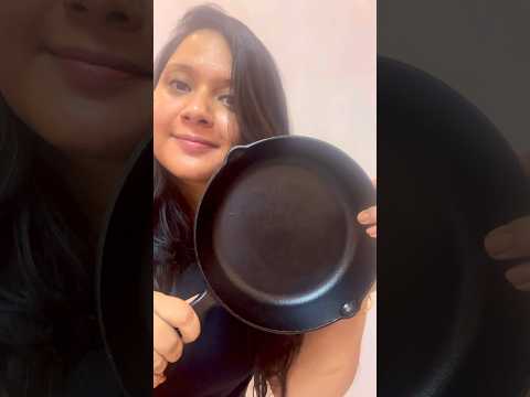 Black 8 inch cast iron skillet pan, 0.4 l, for home