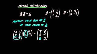3: Introduction to the Matrix, and the Matrix Product
