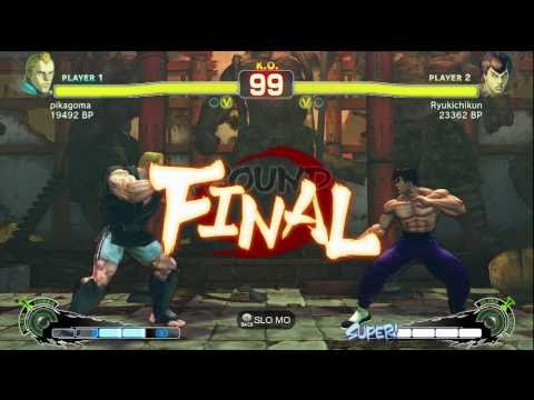 Ryukichikun [Fei] vs pikagoma [Abel] SSF4 Japanese Online Ranked Matches - Xbox Live