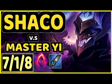 CHASESHACO (SHACO) vs MASTER YI - 7/1/8 KDA JUNGLE CHALLENGER GAMEPLAY - NA