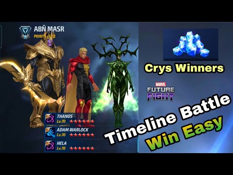 Crystals Winners 💎 Timeline Battle easy Win || My Best Team || 🔥MFF