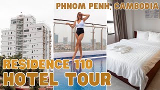 Residence 110 Hotel Tour. Where To Stay in Phnom Penh, Cambodia. Best Hotel with