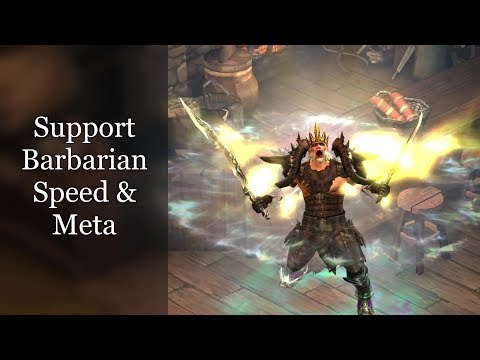 Barbarian Support (ZBarb) Group Speed/Meta Greater Rift Season 18 Guide