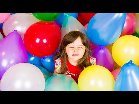 100 SURPRISE TOYS GIANT BALLOON POP CHALLENGE | Huge Surprise Toys Video Kinder Playtime Video