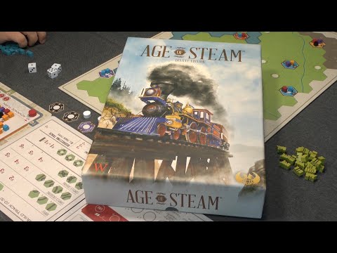 Age of Steam (Skellig Games) - ab 10 Jahre - Eisenbahn- und Wirtschaftsspiel - knallhart!