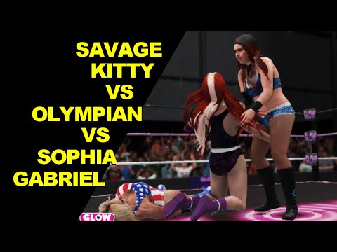 GLOW 1985 Savage Kitty vs Olympian vs Sophia - Triple Threat
