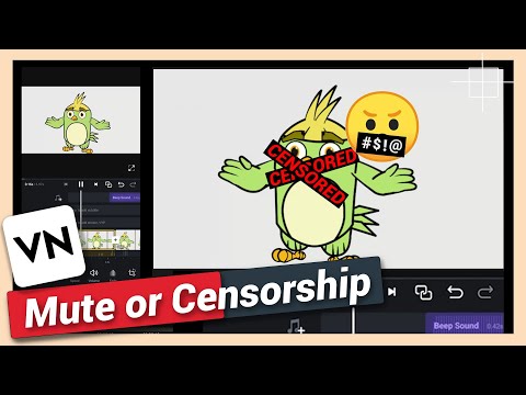 Mute or Censor part of a Video with Beep sound | VN Video Editor Tutorial