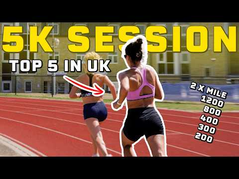 5k TRACK SESSION with Almi Nerurkar | D1 NCAA Athlete | 2xMile, 1200, 800, 400, 300, 200