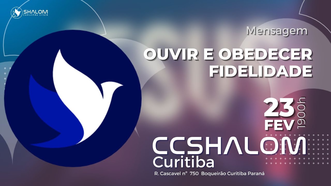 Ouvir e obedecer - fidelidade - Ap Saulo Hideo Maeda