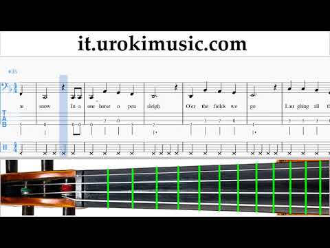 Lezioni di Violoncello Jingle Bells Tutorial Spartito um-b276