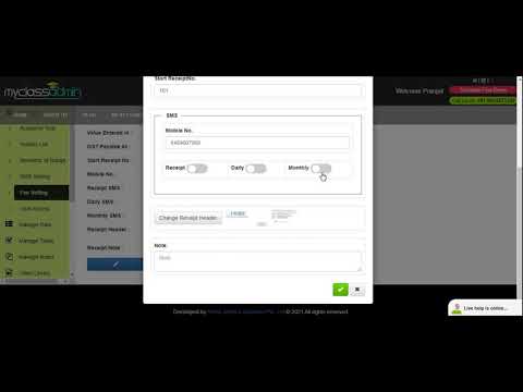 How to Use Fee Setting Module | Part-1 | MyClassAdmin