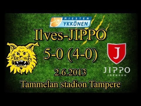 Ilves-Jippo 5-0 (4-0) Ykkönen 2.6.2013 maalikooste