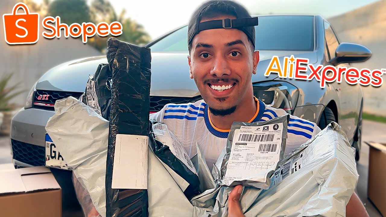 DECIDI COMPRAR VÁRIOS ACESSÓRIOS NA INTERNET PRO MEU CARRO, OLHA O TANTO DE COISA KKKKK