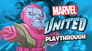 Marvel United Playthrough - Kang vs Dr Strange, Nova, Howard the Duck and Adam Warlock