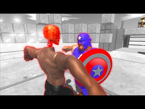 Captain America VS Red Skull | Animal Revolt Battle Simulator