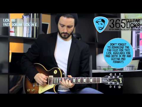 Lick 188/365 - Fast Dorian Lick in E | 365 Guitar Licks Project