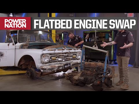 Swapping a Ford 300 In A 1964 F350 Flatbed Shop Truck - Music City Trucks S2, E7