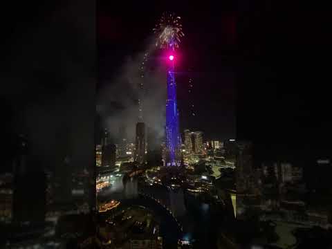 Burj Khalifa Fire Works and Laser Show for New Year’s Eve 2021-Emaar Dubai