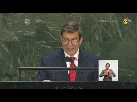 Palabras del Canciller cubano en la ONU Palabras del Canciller cubano en la ONU