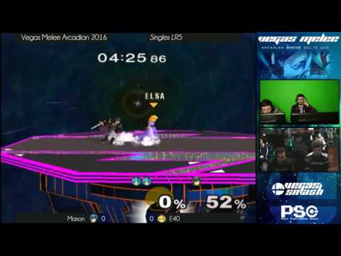 Arcadian Winter 2016 - Melee - Singles - LR5 - Mason (Marth) vs E40 (Peach)