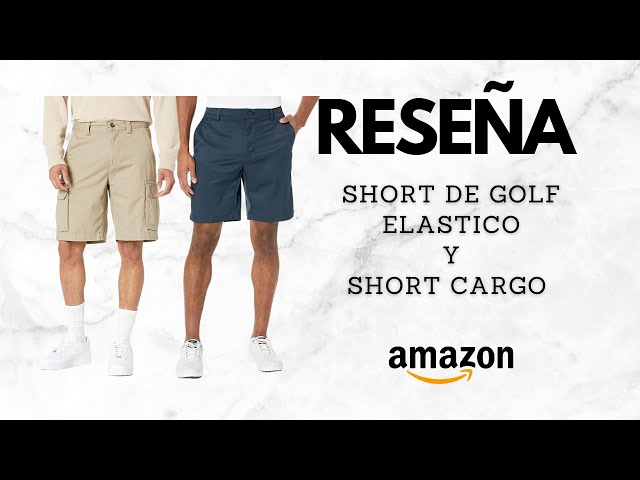 Vídeo relacionado con Amazon Essentials Pantalones Cortos Elásticos de Golf de Corte Clásico (Disponible en Tallas Grandes y para Personas Altas) Hombre, Marrón Caqui, 34W