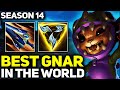 RANK 1 BEST GNAR IN SEASON 14 - AMAZING GAMEPLAY! | League of Legends