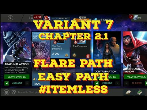 VARIANT 7 ARACHNID ACTION CHAPTER 2.1 FLARE PATH | MARVEL CONTEST OF CHAMPIONS |