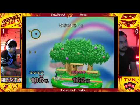 Melee Singles Losers Finals PewPewU vs Hugs Bad Blood 2016