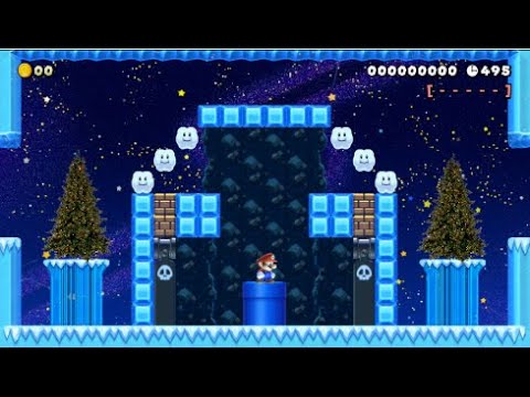 A Technical And Traditional Christmas Level! Super Mario Maker 2 Easy Or Hard? Winter's Delight