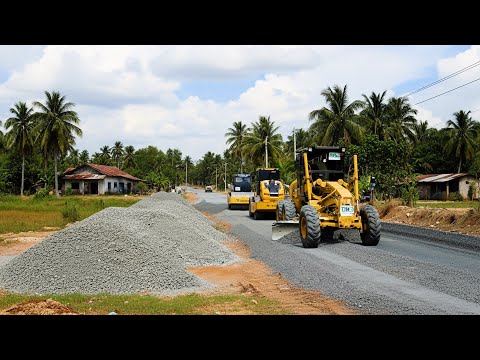 Extreme Heavy Equipment Power | Building a New Foundation Road from Start to Finish
