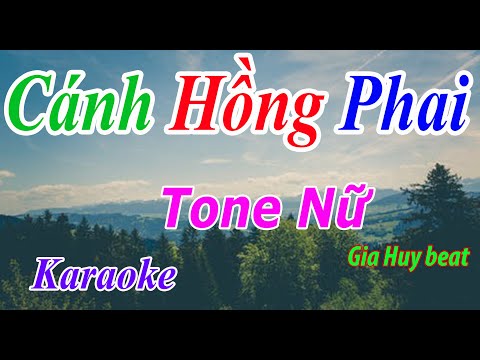 Cánh Hồng Phai - Karaoke - Tone Nữ - Nhạc Sống - gia huy beat