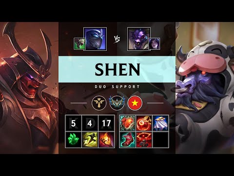 Shen Support vs Alistar - VN Challenger Patch 25.17