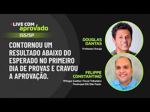 Live com Aprovado - Felippe Constantino - 15º no ISS/SP