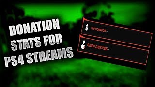 How to add Donation Stats on PS4 Streams [without a Capture Card/OBS/nor Remote Play]