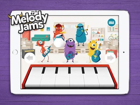 Melody Jams kids' songs - iPad app demo for kids - Ellie - YouTube