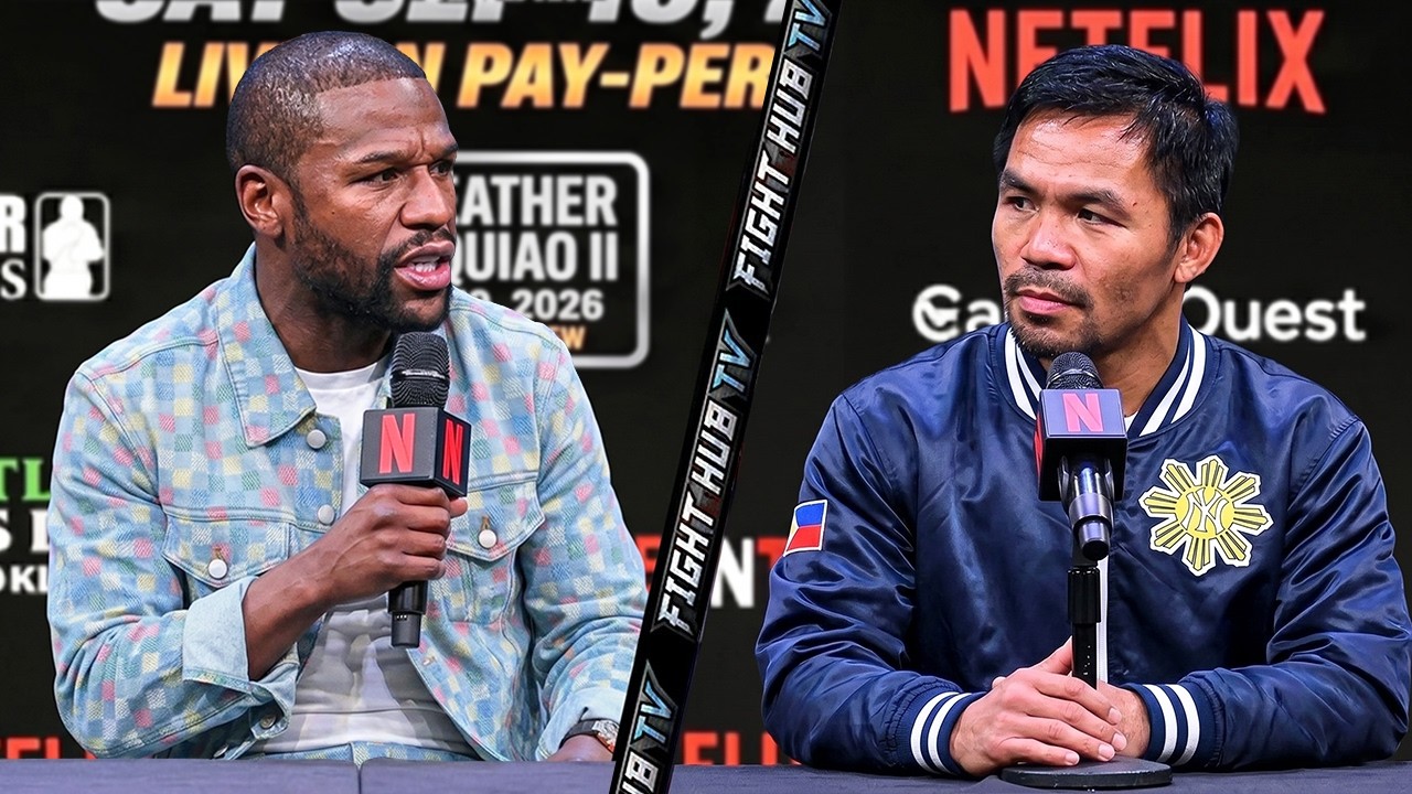Floyd Mayweather VS Manny Pacquiao Rematch FULL Press Conference & FACE OFF