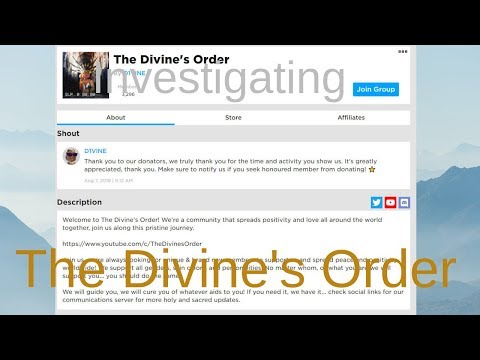 Investigating The Divine's Order | Roblox Investigation