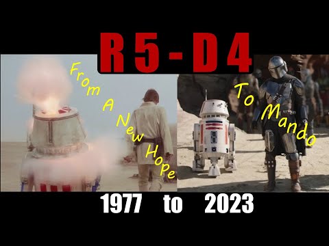R5-D4 - Star Wars Story | Hero Path | From A New Hope 1977 to The Mandalorian 2023