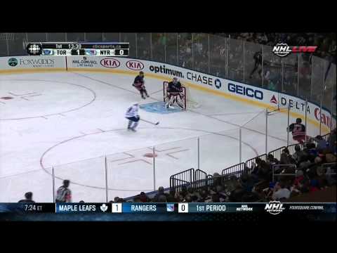 Mikhail Grabovski goal 26 Jan 2013 Toronto Maple Leafs vs NY Rangers NHL Hockey