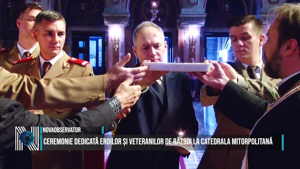 Ceremonie dedicată eroilor și veteranilor de război la Catedrala Mitorpolitană