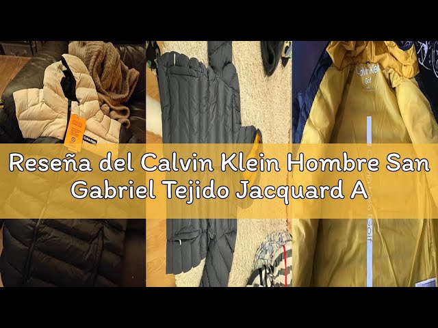 Vídeo relacionado con Calvin Klein Chaqueta jacquard acolchada San Gabriel 2025 para hombre, L