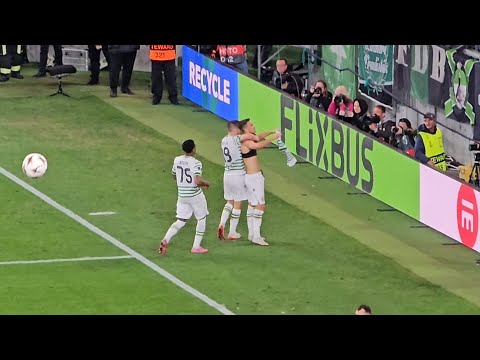 Aleksandar Pesic utolsó perces gólja / Ferencvárosi TC - Viktoria Plzen / Európa-liga / 2025.09.25.