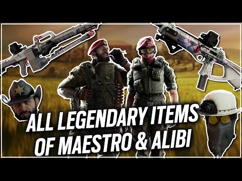 All Legendary Items of Maestro and Alibi - Operation Parabellum - Rainbow Six Siege