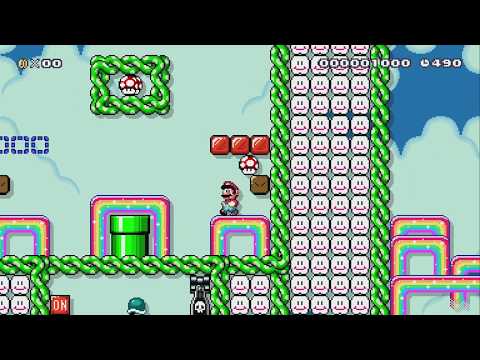 Rainbow mountain by MrJonasH - Super Mario Maker 2 - No Commentary 1by