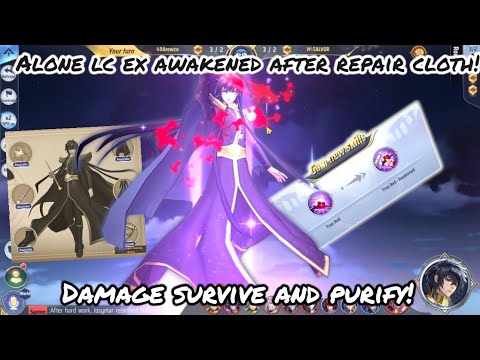 Saint Seiya: Awakening (KOTZ) - Alone LC EX Awakened after Repair Cloth! Damage Survive and Purify?!