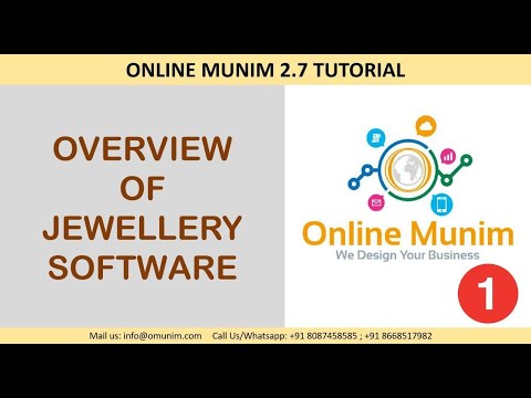 ONLINE MUNIM 2.7 JEWELLERY SOFTWARE COMPLETE OVERVIEW